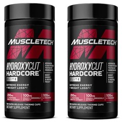 MuscleTech Hydroxycut Hardcore Elite 100 Caps Each (Pack of 2)