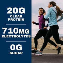 20g Clear Protein Drink With 710mg of Electrolytes – 4pk/67.6oz
