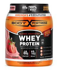 Body Fortress Super Advanced Whey Protein Powder Strawberry 60g 1.78LB