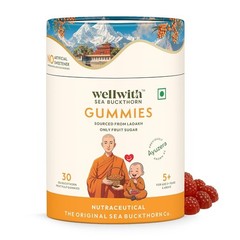 Wellwith Sea Buckthorn Gummies 30 Kids & Adults Vitamin C Multivitamin Gummies