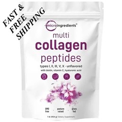 NEW Multi Collagen Peptides Powder Hydrolyzed Protein Peptide Type I,II,III,V,X