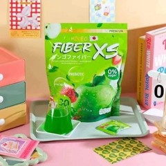 MIKEO Fiber XS Green Apple 30 Sachets Prebiotic + PR0biotic Sugar Free Detox