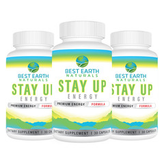 Stay Up Energy by Best Earth Naturals – Buy 2 Get 1 FREE 3 Pack
