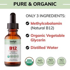 Buy 1 Get 1 FREE Organic Vitamin B12 Liquid 5000mcg Free Shipping