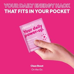 EBOOST Super Powder Drink Mix – Pink Lemonade 0.2 oz 20 Pack Hydration Energizer