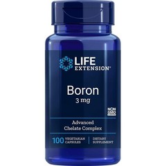 Life Extension Boron 3 mg, Vitamin B2, 100 Count (Pack of 1), Capsule