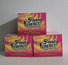 5 Hour Energy Extra Strength 36 Bottles (3×12) Exp: 01/2028 Strawberry / Banana
