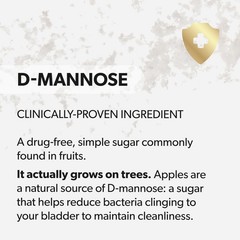 D-Mannose Urinary Tract Support – Cleanse & Protect, Clinical Strength, Non-GMO,
