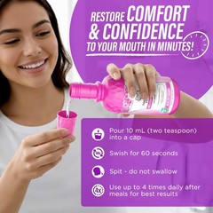 GuruNanda Anticavity Fluoride Mouthwash – Helps 16 Fl Oz (Pack of 2), Clear