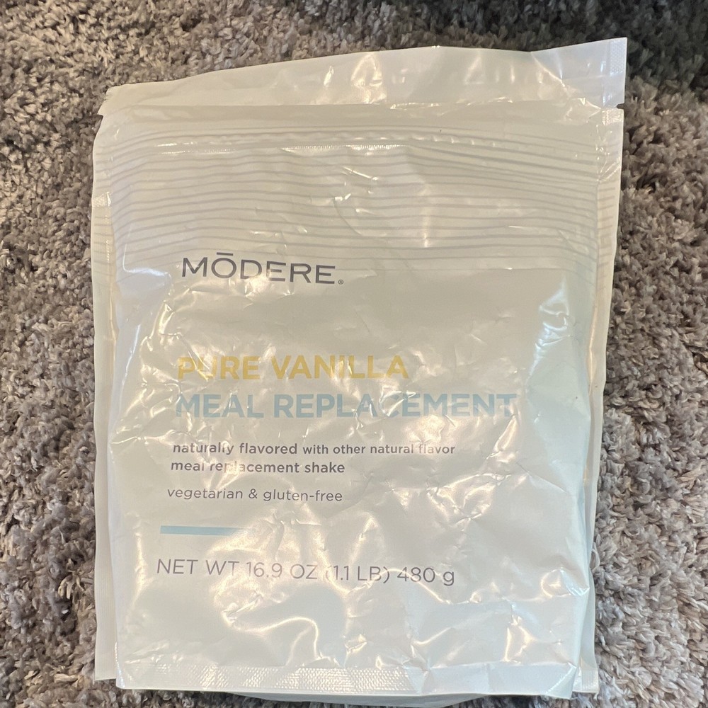 Modere Pure Vanilla Meal Replacement Powder 16.9 oz Exp 10/09/26