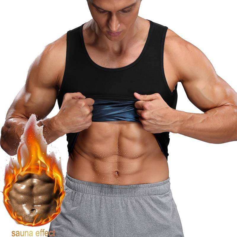 Women Men Sweat Shaper Slimming Polymer Sauna Vest Tank Top Shapewear Weightloss
