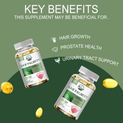 10/60/120 Saw Palmetto Capsules 1000mg Prostate Health Supplement Non-GMO