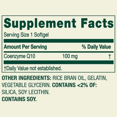 Spring Valley Rapid-Release CoQ10 100mg Dietary Supplement 30 Count