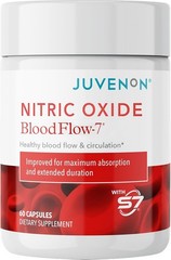 BloodFlow-7 Juvenon | Nitric Oxide Boost 230% | Circulation Support 60 Caps