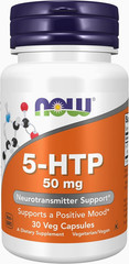 NOW Foods Supplements, 5-HTP (5-hydroxytryptophan) 50 mg, Neurotransmitter Suppo