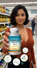 Nattokinase 5,000FU Capsules serving – Gluten Free