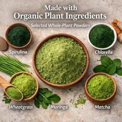 Venasolla Super Greens Powder – Citrus Punch Flavor – Spirulina, Prebiotic Fiber