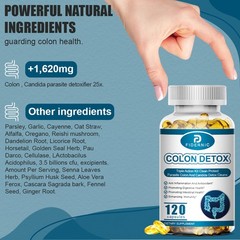 Parasite Candida X25 Colon Detox Cleanse Natural Herbal Supplement 120 Capsules