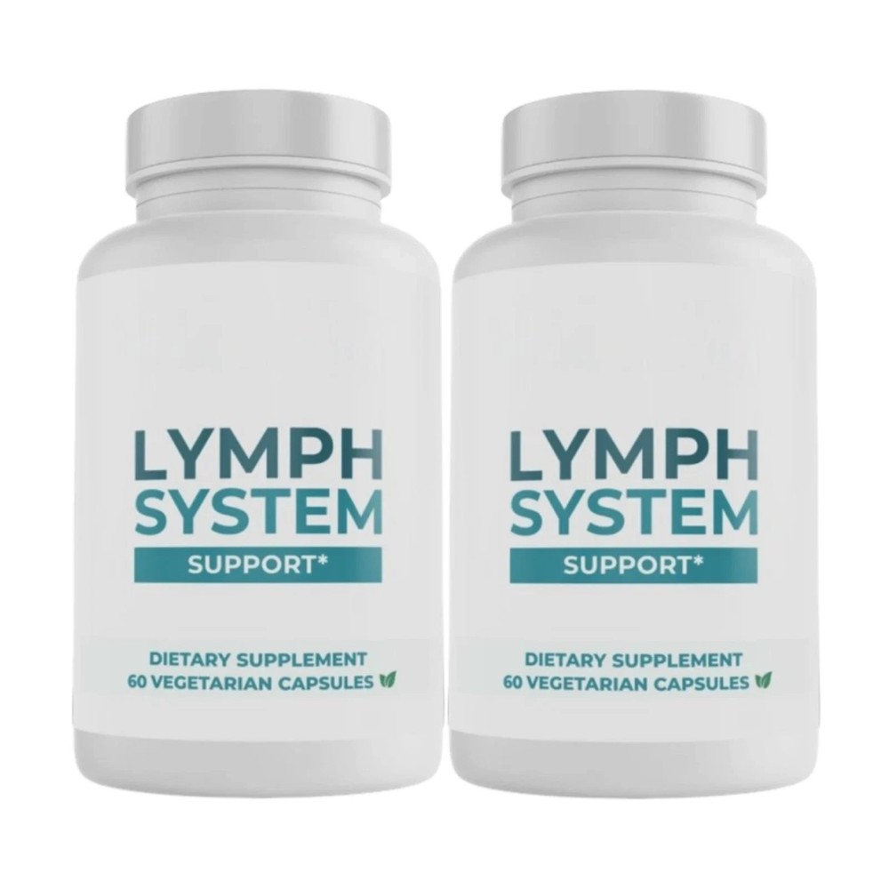 2- Pack Lymph System Support Capsules, Supports Healthy Lymph System