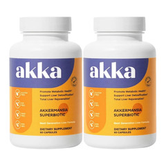 2-Pack AKKA Premium Liver Detox Cleanse – Supports Healthy Liver Detox- 120 Caps