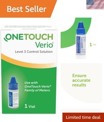 Verio Control Solution, Hypoallergenic 0.13 fl oz for Accurate Blood Sugar Tests