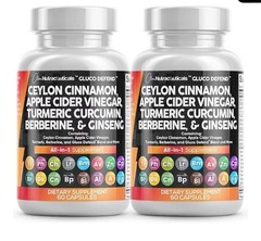 Clean Nutraceuticals Gluco Defend Ceylon Cinnamon Apple Cider Vinegar 60 Capsul…