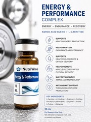 L-Carnitine Citrulline Arginine NAC Performance Energy Complex 10ml