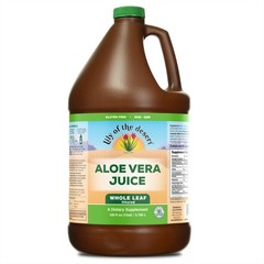 Aloe Vera Juice 128 Fl Oz – Whole Leaf Filtered Non-GMO with Aloesorb – Gut