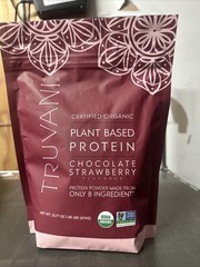 Truvani Vegan Pea Protein Powder | Chocolate Strawberry | 20g Organic Plant B…