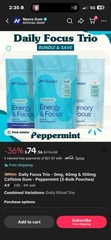 Neuro Peppermint Zero Sugar Energy & Focus Supplement Gum, 90 Pieces