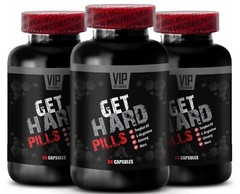 Lifestyle Vitality – GET HARD PILLS – Active Wellness 3 Bottles 180 Caps