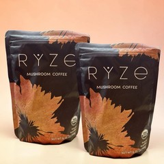 RYZE Mushroom Coffee Organic Superfood Blend 6.35 oz Bags Lot of 2 Exp 1/2028