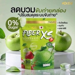 2x MIKEO Fiber XS Green Apple 30 Sachets Prebiotic + Probiotic Sugar Free Detox