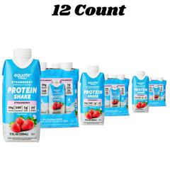 Equate High Performance Protein Shake, Strawberry, 11 fl oz, 12 Ct New..