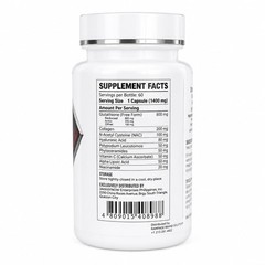 Luxxe White Enhanced Glutathione 500mg Glutathione per Capsule, 60 ct