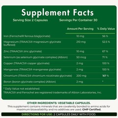Ultimate Efas Yes Chelated Magnesium Zinc Multimineral Supplement Iron Selenium