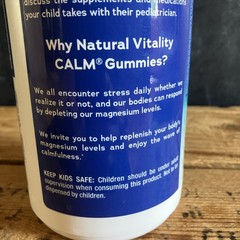 Natural Vitality Calm Gummies Magnesium Anti-Stress 240 Orange EXP 10/2027