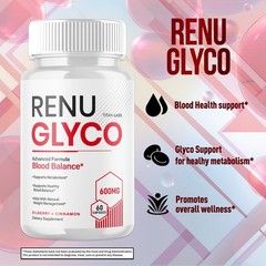 (3 Pack) Renu Glyco Advanced Blood Health Support Supplement RenuGlyco 180 Caps