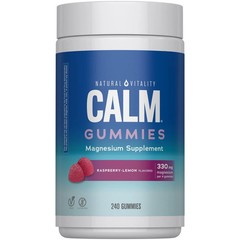 Calm Magnesium Gummies | 330mg Per Serving | Raspberry Lemon Flavored Supplem…