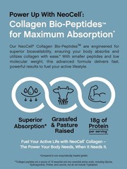 2 BOTTLES–NEW NeoCell Collagen Bio-Peptides Protein Supplement Grass Fed,-20Oz