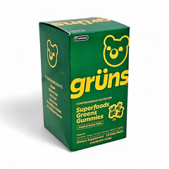 Gruns Adult Organic Superfood Greens Multivitamin Gummies, 25 Count