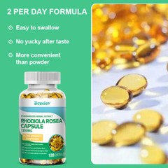 Rose Rhodiola Rosea Capsules 1200mg Promote Healthy Brain Function