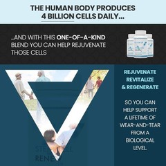 Unflavored Stem Cell Renew Capsules: Rejuvenate Your Body & Mind – 30-Day Supply