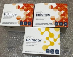 Pack Of 3-Unicity Balance 60ct + Unimate Lemon 30ct Combo, Free Shipping