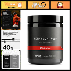 Super Strength Horny Goat Weed Extract – 40% Icariins, 60:1 Concentrate – 60 Cap