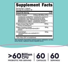 Nutricost Probiotic Complex for Women 60 Billion CFU, 60 Capsules