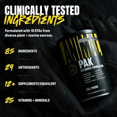 Animal Pak – Convenient Multivitamin for Men & Women Daily All-in-One Vitamin &A