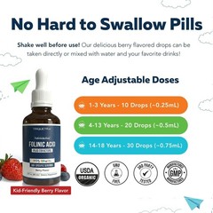 Organic Folinicactive Kids – Folinic Acid + B12, B6 & B2 Cofactors – Gentle Meth