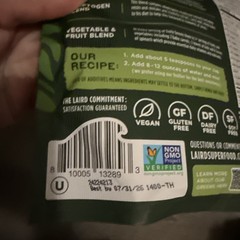 Laird Superfood Prebiotic Daily Greens Vegan Non-GMO Drink Mix July26