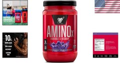 Amino X Muscle Recovery Powder – Keto-Friendly BCAAs, Grape Flavor, 30 Servings